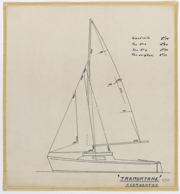 PLAN DE VOILURE/GREEMENT - TRAMONTANE  (1961)