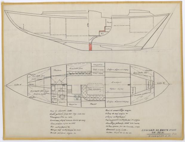 PLAN D&#039;AMENAGEMENT  - PATRICIA III CRUISER Hte mer 13 m  (1962)