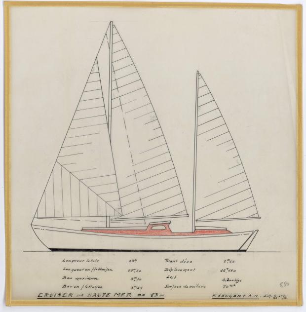 PLAN GENERAL - PATRICIA III CRUISER Hte mer 13 m  (1962)