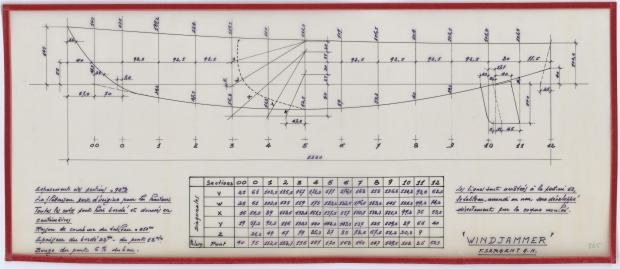 PLAN DE CONSTRUCTION - WINDJAMMER  12,20 M (1962)