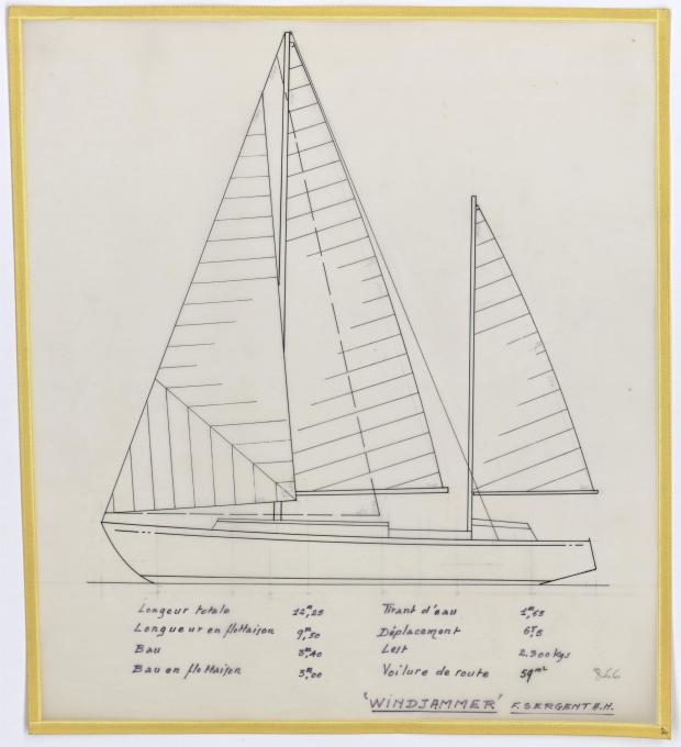 PLAN GENERAL - WINDJAMMER  12,20 M (1962)