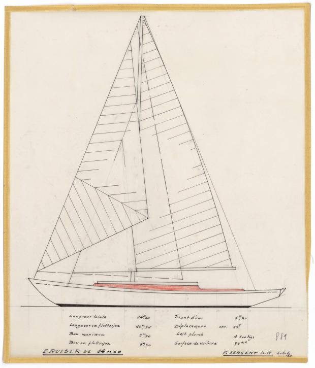 PLAN GENERAL - CRUISER  13,50 M (1963)