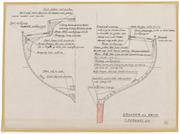 PLAN DE CONSTRUCTION - CRUISER  13,50 M (1963)