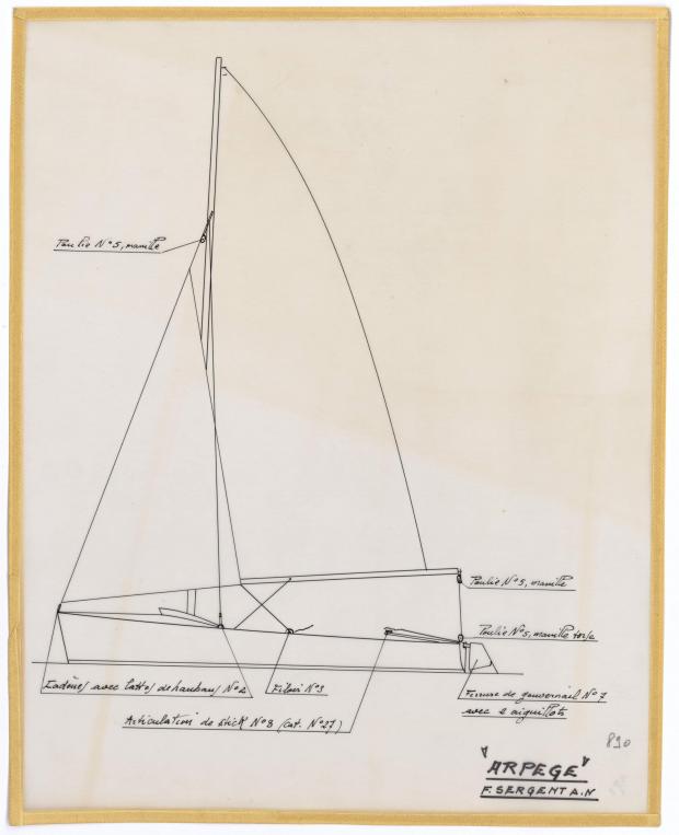 PLAN GENERAL - ARPEGE DERIVEUR 4 M  (1963)