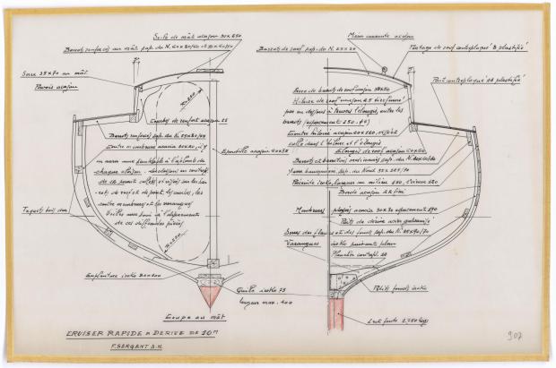 PLAN DE CONSTRUCTION - CRUISEUR RAPIDE 10 M (1963)