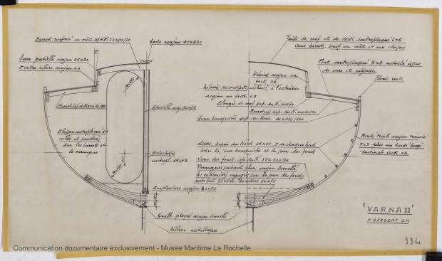 PLAN DE CONSTRUCTION - Varna II   12,35 m (1964)