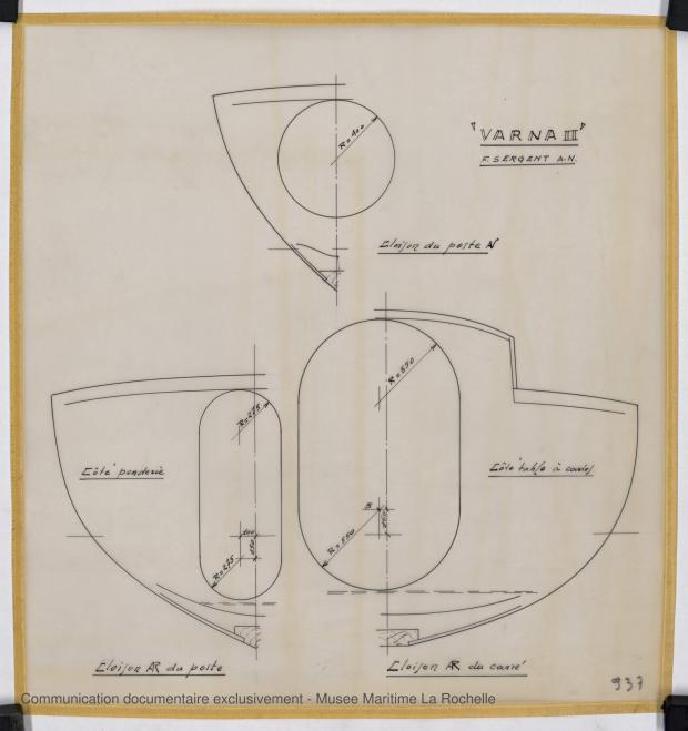 PLAN DE CONSTRUCTION - Varna II   12,35 m (1964)