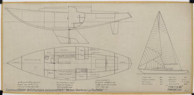 PLAN DE CONSTRUCTION - Thetis III , Facel IV & Ste Anne IV 11,50 m (1964)