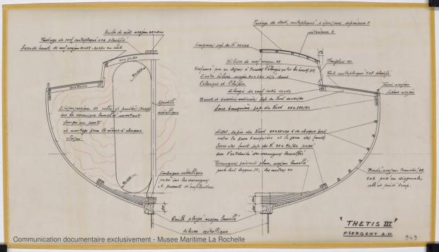 PLAN DE CONSTRUCTION - Thetis III , Facel IV & Ste Anne IV 11,50 m (1964)