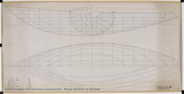 PLAN DE COQUE - Thetis III , Facel IV & Ste Anne IV 11,50 m (1964)