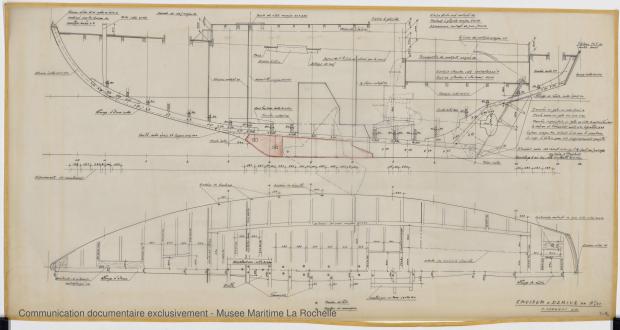 PLAN DE CONSTRUCTION - Papsy  Cruiser à dérive 9,50 m (1964)