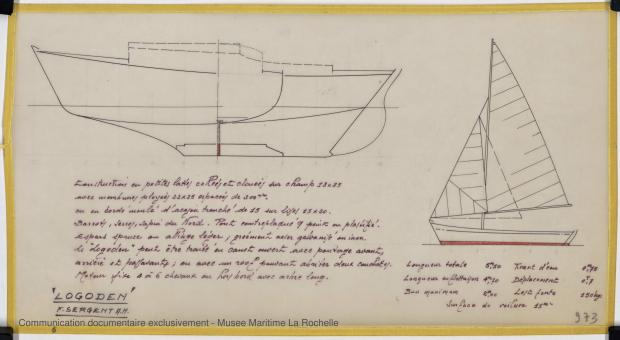 PLAN GENERAL - Logoden, Sloop 5,40 m (1964)