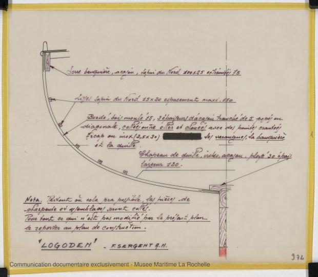 PLAN DE CONSTRUCTION - Logoden, Sloop 5,40 m (1964)