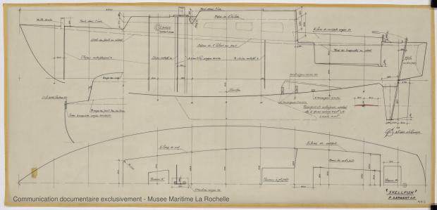 PLAN DE CONSTRUCTION - Shelfish  8,75 M (1965)