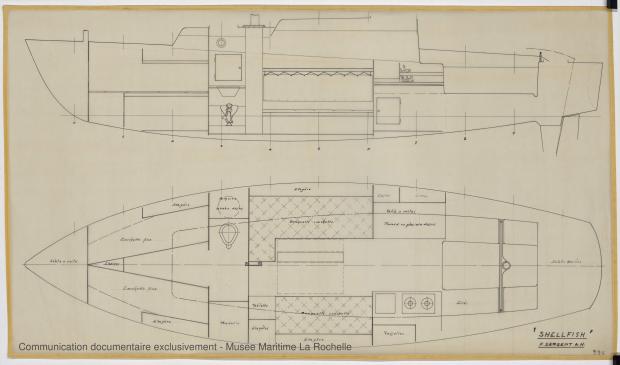 PLAN D&#039;AMENAGEMENT  - Shelfish  8,75 M (1965)