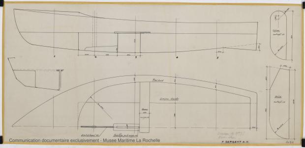 PLAN DE CONSTRUCTION - New Star Dériveur 3,75 M (1966)