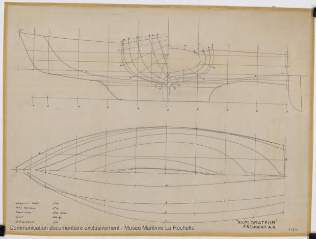 PLAN DE COQUE - Explorateur peche promenade 5,76 m (1966)