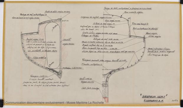 PLAN DE CONSTRUCTION - Dauphin vert  10,00 m (1966)