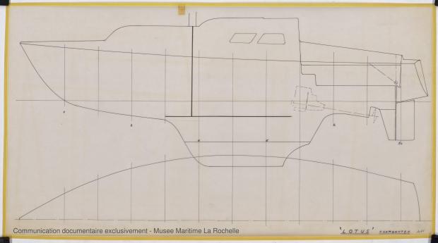 PLAN DE CONSTRUCTION - Lotus  7,50 m  (1966)