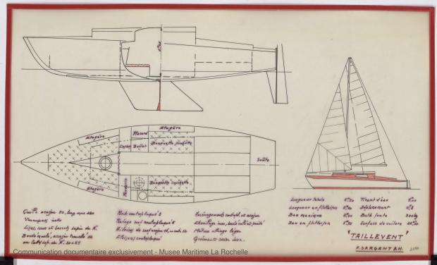 PLAN GENERAL - Taillevent  Sloop 6,50 m (1967)