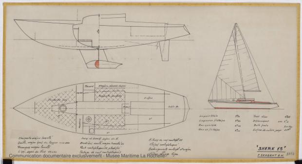 PLAN GENERAL - Shark (minishark) & Squale  9 m (1967)