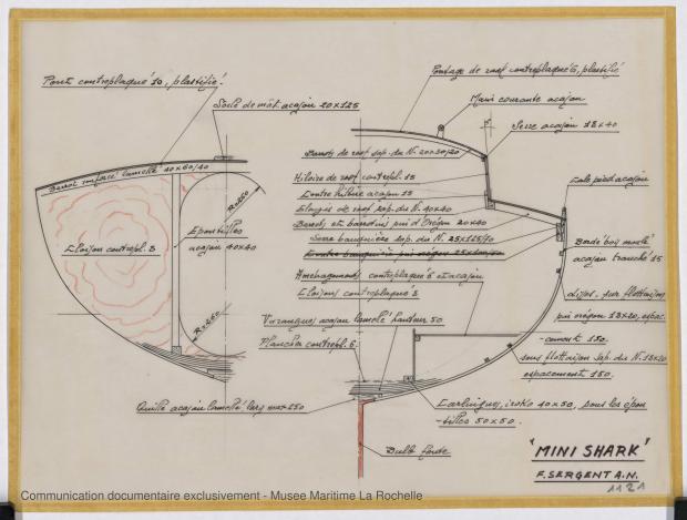 PLAN DE CONSTRUCTION - Shark (minishark) & Squale  9 m (1967)