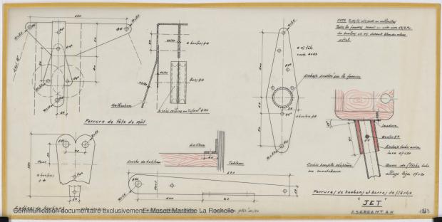 PLAN DE VOILURE/GREEMENT - Jet  5,90 m (1968)