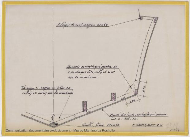 PLAN DE CONSTRUCTION - Vedette 8,50m, 10m, 15 m (1968)