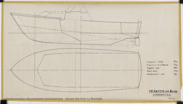 PLAN GENERAL - Vedette 8,50m, 10m, 15 m (1968)