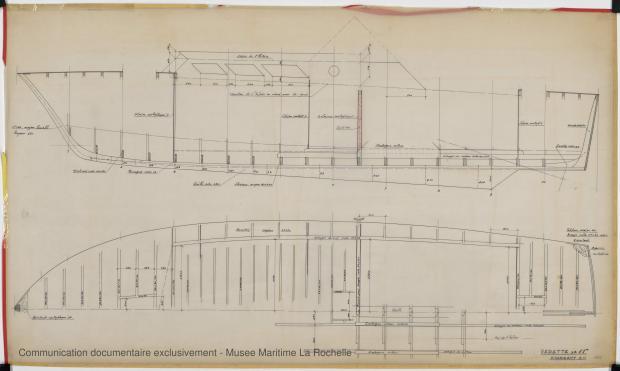 PLAN DE CONSTRUCTION - Vedette 11m (1969)