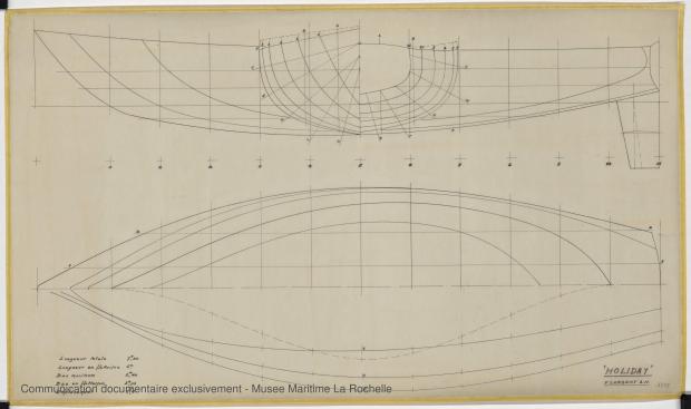 PLAN DE COQUE - Holyday 7,50 m (1969)