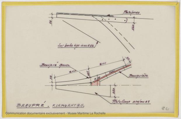 PLAN DE CONSTRUCTION - Jean de la lune, Goelette 12,50 m (1970)