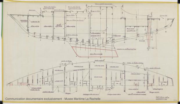 PLAN DE CONSTRUCTION - Ketch 12,50 m Acier (1971)