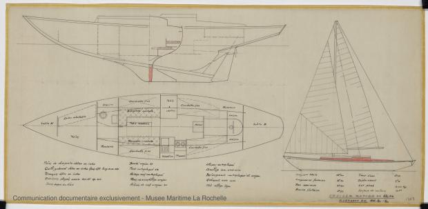 PLAN GENERAL - Cristabel III Cruiser rapide 12,50 M (1971)