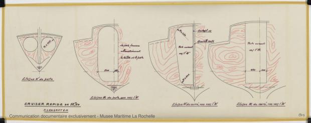 PLAN D&#039;AMENAGEMENT  - Cristabel III Cruiser rapide 12,50 M (1971)