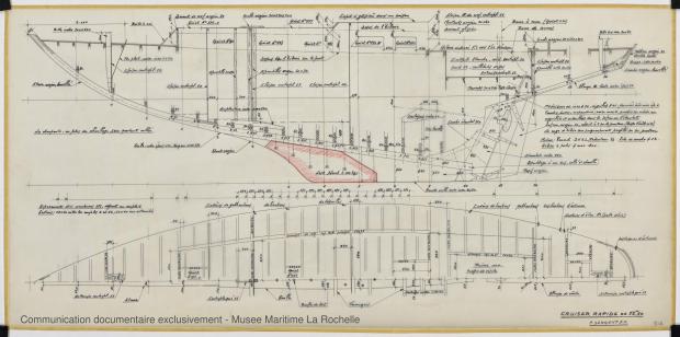 PLAN DE CONSTRUCTION - Cristabel III Cruiser rapide 12,50 M (1971)