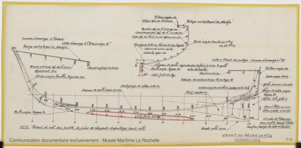 PLAN DE CONSTRUCTION - Canot de peche 6,25 m (1971)