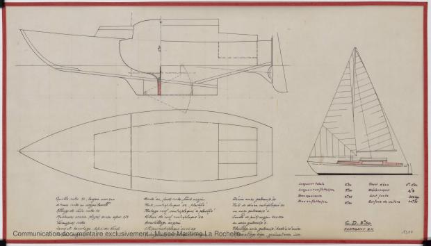 PLAN GENERAL - Croiser 8,50 m (1972)