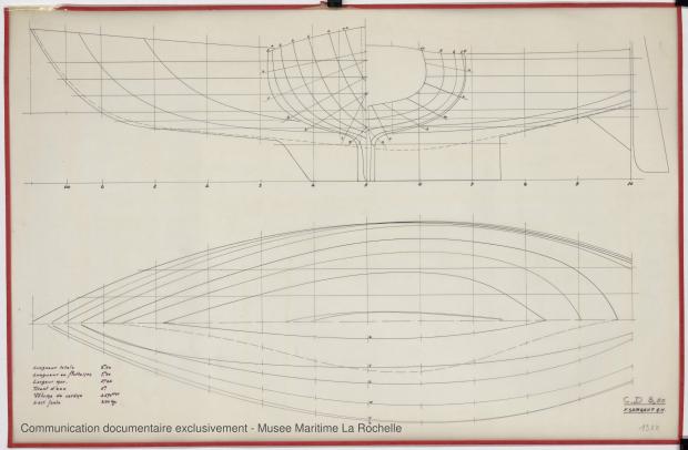 PLAN DE COQUE - Croiser 8,50 m (1972)