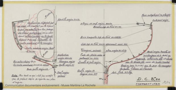 PLAN DE CONSTRUCTION - Croiser 8,50 m (1972)