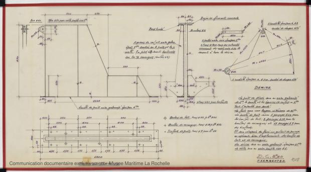 PLAN DE DERIVE/QUILLE - Croiser 8,50 m (1972)