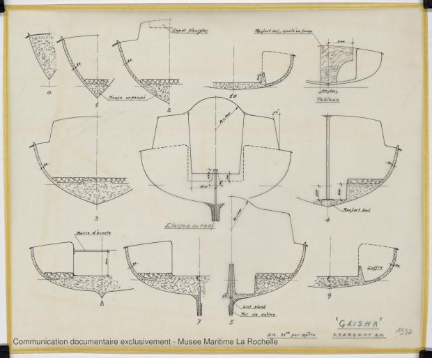 PLAN DE CONSTRUCTION - Geisha 5,75 m (1972)