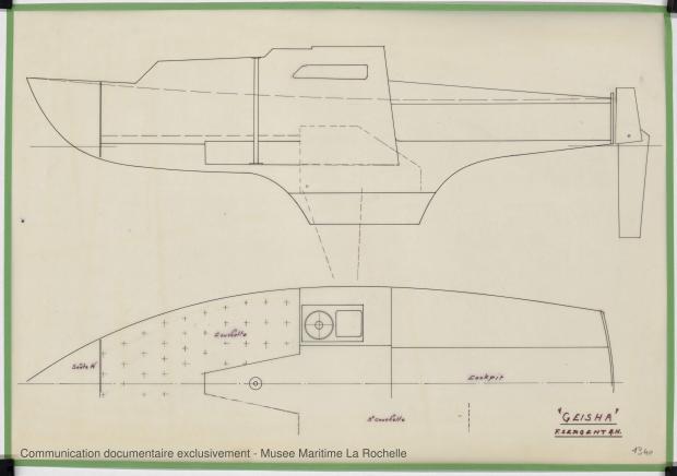 PLAN D&#039;AMENAGEMENT  - Geisha 5,75 m (1972)