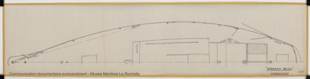 PLAN DE PONT - Dragon bleu, Course croisière 10,50 m (1973)