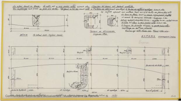 PLAN DE CONSTRUCTION - Locrido, Comores (amateurs) Sloop 10,50 m (1973)