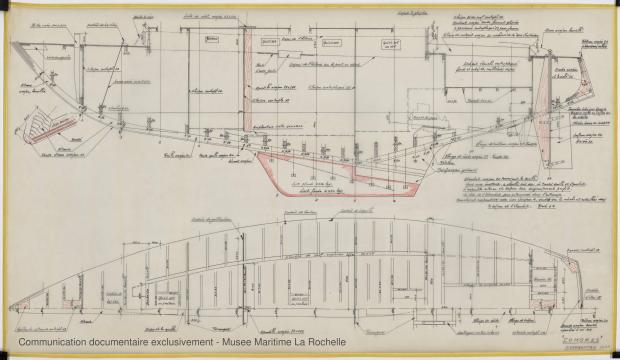 PLAN DE CONSTRUCTION - Locrido, Comores (amateurs) Sloop 10,50 m (1973)