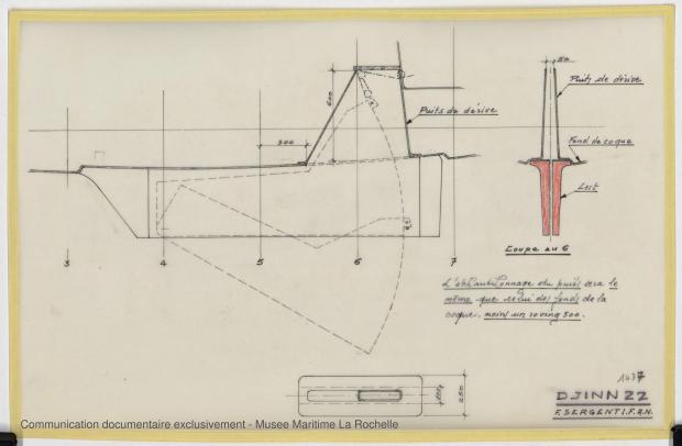 PLAN DE DERIVE/QUILLE - Djinn 22 (1975)