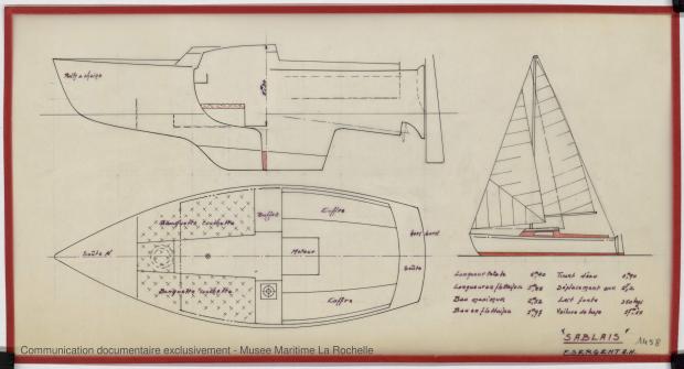 PLAN GENERAL - Sablais, 6,40 m (1975)