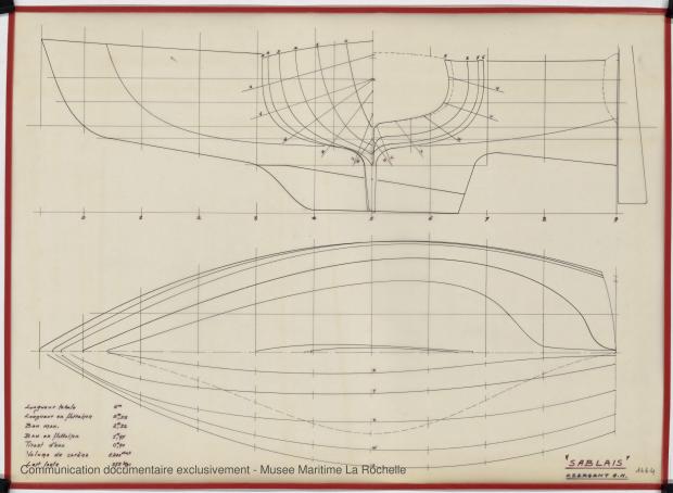 PLAN DE COQUE - Sablais, 6,40 m (1975)