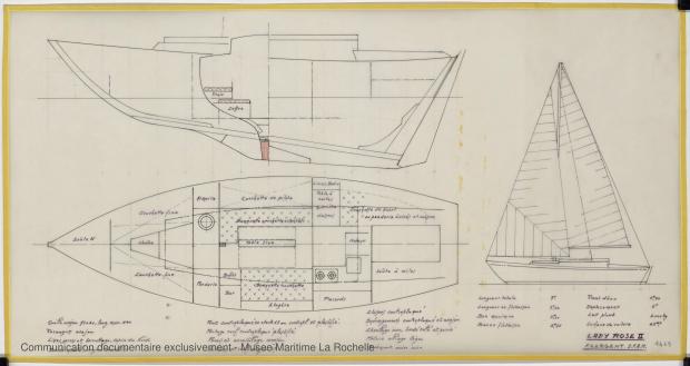 PLAN GENERAL - Lady Rose, 9 m (1975)